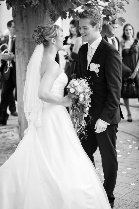 Schwarz-Weiß – Einblick in unsere Hochzeitsfotografie