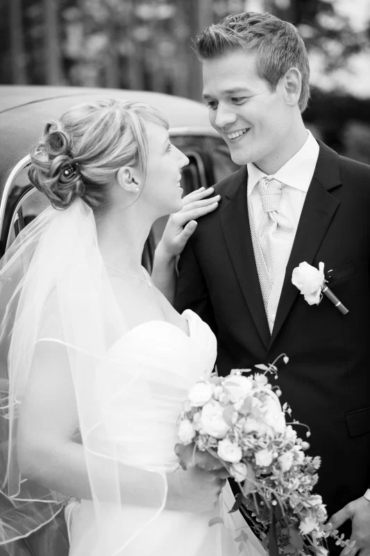 Schwarz-Weiß – Einblick in unsere Hochzeitsfotografie
